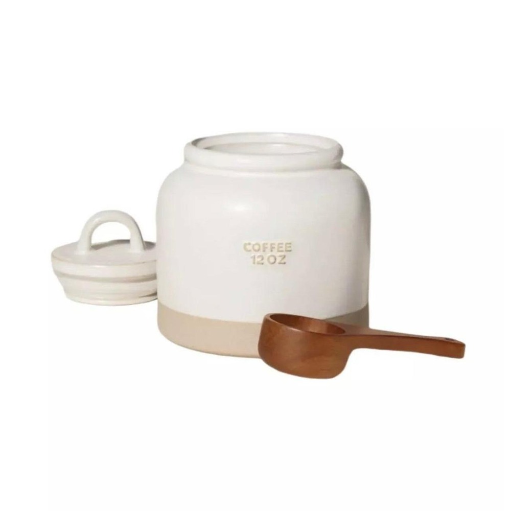 New Hearth & Hand 12 oz coffee canister with spoon